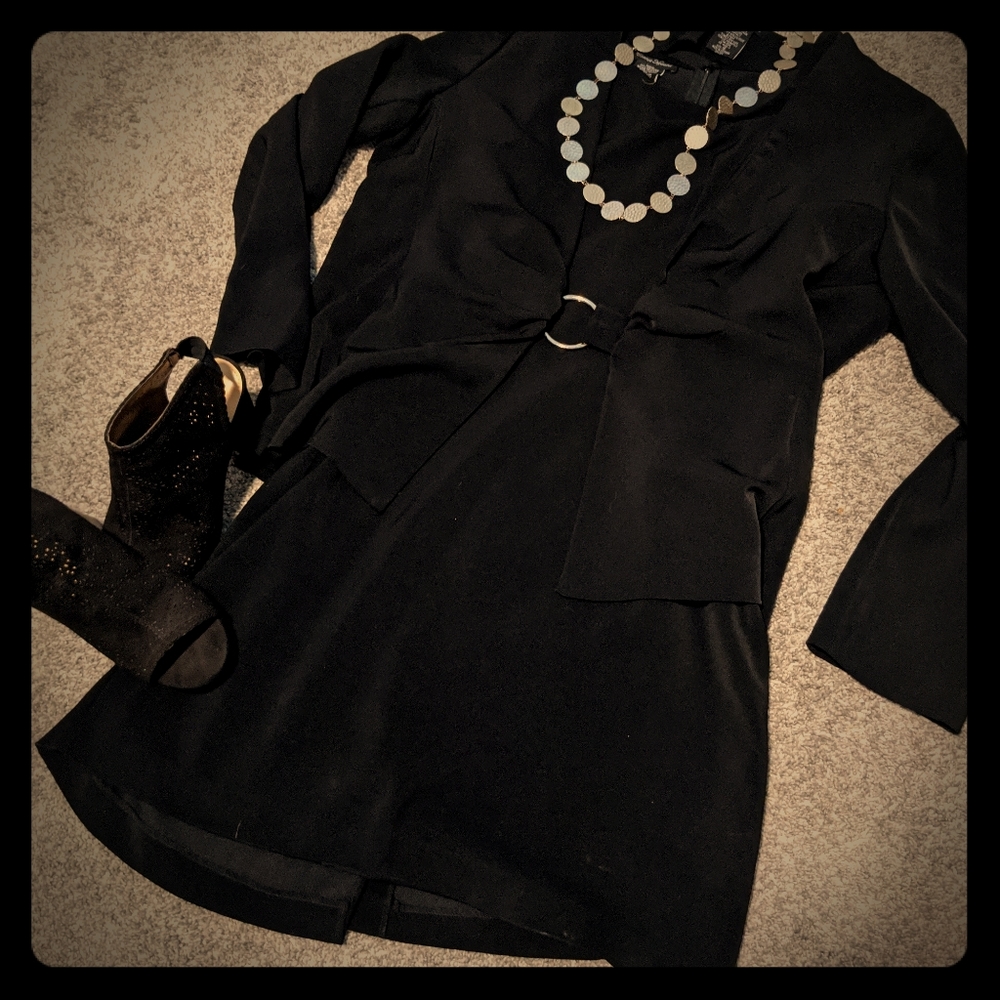 Connie Howard 2 Piece Black Suit Dress Size 16